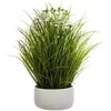 Atmosphera Dirbtinis augalas GRASS, baltame vazone, 40 cm
