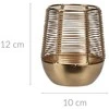 Home Styling Collection Auksinis žvakių žibintas, metalinis