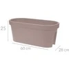 „ProGarden“ balkoninis vazonas turėklui, 60 cm vazono dangtelis