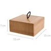 Bathroom Solutions Bamboo Bambukinė vonios tvarkyklė, 15 x 15 x 7 cm