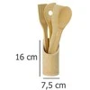 Dekoracja Domu Bamboo Bambuko aksesuarų rinkinys, 5 elementai, virtuvės reikmenys