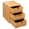5five Simply Smart Bamboo Bambuko laikiklis kosmetikai, 3 stalčiai