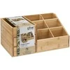 5five Simply Smart Bamboo Bambuko laikiklis kosmetikai, 3 stalčiai