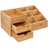 5five Simply Smart Bamboo Bambuko laikiklis kosmetikai, 3 stalčiai