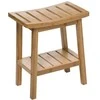5five Simply Smart BAMBOO vonios taburetė su lentyna priedams