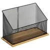 5five Simply Smart Bamboo Korespondencijos organizatorius, bambuko metalas, 20 x 14 x 29 cm