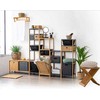 5five Simply Smart Bamboo Krepšelis pagamintas iš bambuko audinio ir medžio, naudingas laikantis ir laikantis smulkmenas