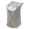 Wenko Bamboo Bambukinis skalbinių krepšelis, uždaras, talpa 79 litrai