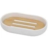 Bathroom Solutions Indas muilui bambukinė balta 13x8 cm