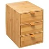 5five Simply Smart Bamboo Bambuko laikiklis kosmetikai, 3 stalčiai