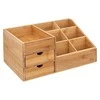 5five Simply Smart Bamboo Bambuko laikiklis kosmetikai, 3 stalčiai