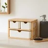 Bathroom Solutions Bamboo organizatorius su 3 stalčiais LADEN, 19,5 x 15 cm