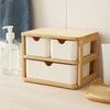 Bathroom Solutions Bamboo organizatorius su 3 stalčiais LADEN, 19,5 x 15 cm