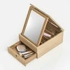 Bamboo Papuošalų dėžutė su veidrodžiu ir stalčiumi, bambukas, ZELLER