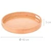 Excellent Houseware Serviravimo padėklas bambukinė su rankenomis 40 cm