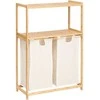5five Simply Smart Bamboo Bambukinė lentyna su skalbinių krepšeliu TIDY BOX, 72 x 33 x 109 cm