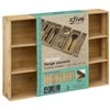 5five Simply Smart BAMBOO stalo įrankių tvarkyklė, 3 skyriai