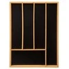 5five Simply Smart Bamboo Stalo įrankių tvarkyklė, 5 skyreliai, bambuko užpildas