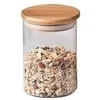 Bamboo Stiklinis indas su bambukiniu dangteliu, 750ml, ZELLER