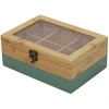 Kesper Bamboo TeeBox su 6 skyreliais, bambukinė, FSC, žalia
