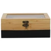 Kesper Bamboo TeeBox su 6 skyriais, bambukinė, FSC, juoda