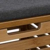 5five Simply Smart BAMBOO vonios taburetė su skalbinių krepšeliu, 2in1