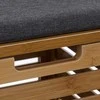 5five Simply Smart BAMBOO vonios taburetė su skalbinių krepšeliu, 2in1