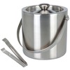 Excellent Houseware Home Styling Collection Kibirėlis ledui 1.7L su žnyplėmis, nerūdijančio plieno