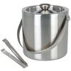 Excellent Houseware Home Styling Collection Kibirėlis ledui 1.7L su žnyplėmis, nerūdijančio plieno
