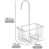 Wenko Bathroom basket for shower faucet, MILITO, 18 x 13 cm