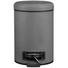 Bathroom Basket LEMAN Matinis pilkas, waste bin, 3 l, WENKO
