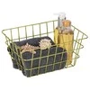 Bathroom basket VIANA auksinis, Wenko