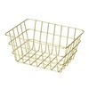 Bathroom basket VIANA auksinis, Wenko