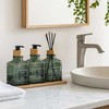 Bathroom Solutions Bamboo Vonios kambario komplektas su stikliniu difuzoriumi ir bambuko padėklu REN