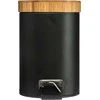 5five Simply Smart Šiukšliadėžė metalinė 3 l D17xH25,5 cm juodos sp. Natureo 5Five 140801N