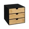 5five Simply Smart Bamboo BAVA smulkmena, bambukas, 3 stalčiai
