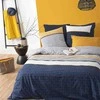 Dekoracja Domu Mėlyna Bedding set in mėlynas ethnic stripes bed linen duvet 100% cotton 240x220cm