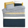 Dekoracja Domu Mėlyna Bedding set in mėlynas ethnic stripes bed linen duvet 100% cotton 240x220cm