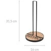 Tadar Popierinių rankšluosčių laikiklis metalinas juoda BISTROT 32 cm
