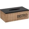 Neo BISTROT Servetėlių dėžutė - Juoda, MDF, 25 x 13.5 x 9 cm