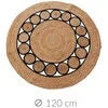 Hs Decoration Boho kilimas iš džiuto, apvalus, Ø 120 cm
