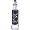 Excellent Houseware Stikliniai aliejaus ir acto buteliai 300 ml, juodi, 2 vnt.