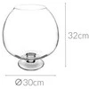 Atmosphera Candy Saldainiai, Saldainių lėkštė, STIKLAS KIELICH, 32 cm