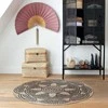 Atmosphera Carpet Apvalus džiuto kilimas, Ø 120 cm, geometrinis raštas