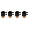 Secret De Gourmet PIECES Keraminiai puodeliai su bambukiniu stovu, 4 vnt. x 120 ml