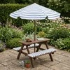 ProGarden Children's picnic table with umbrella KIRD, 75 x 75 x 140 cm
