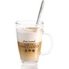 Excellent Houseware Stiklinės kavos latte su šaukštais 300 ml 2 vnt.