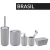 container BRASIL, pilkas + toilet brush, WENKO