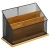 5five Simply Smart Bamboo Korespondencijos organizatorius, bambuko metalas, 20 x 14 x 29 cm