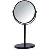 Cosmetic mirror ASSISI, Ø 17 cm, juodas, WENKO
